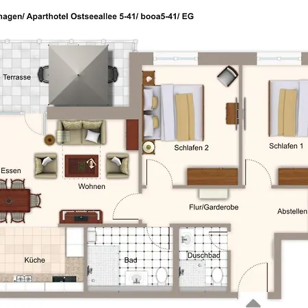 Apartmán Ostseeallee Ostseeallee 5-41 4*