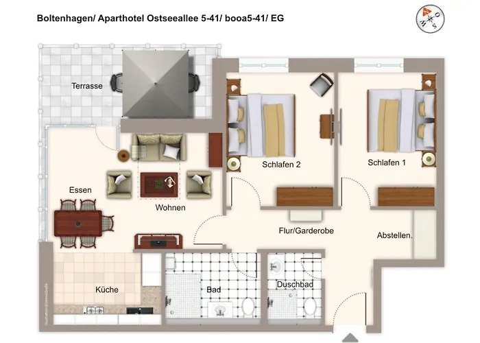 شقة Ostseeallee Ostseeallee 5-41 4*